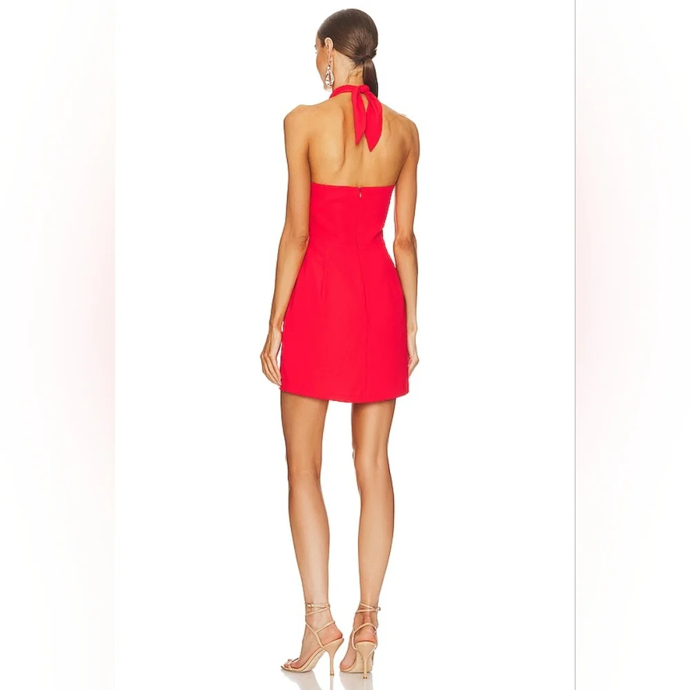 Amanda Uprichard x REVOLVE Mezcal Dress in Crimson | NWT | Sz Small - Picture 3 of 7